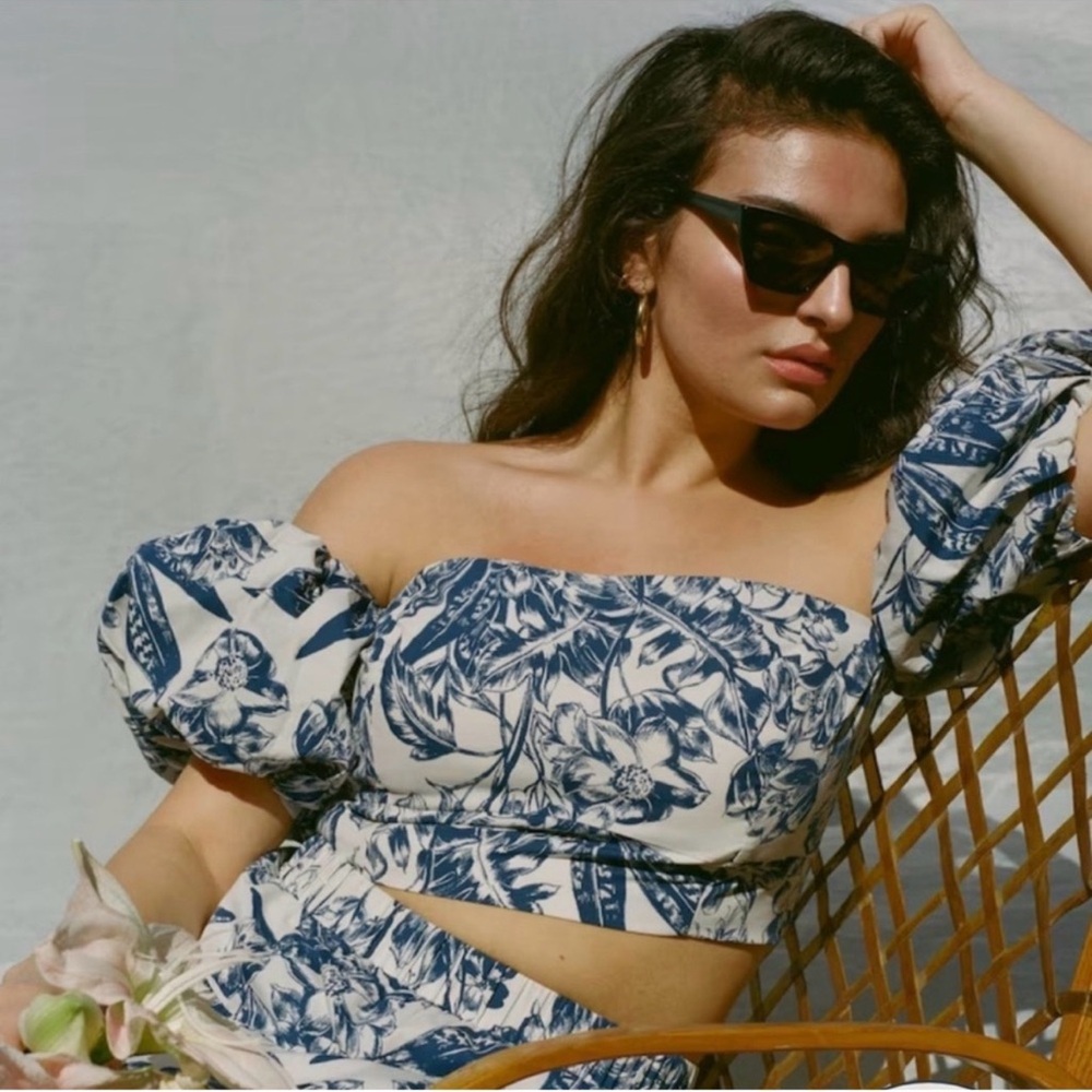 Abercrombie & Fitch | Off-The-Shoulder Poplin Set Top